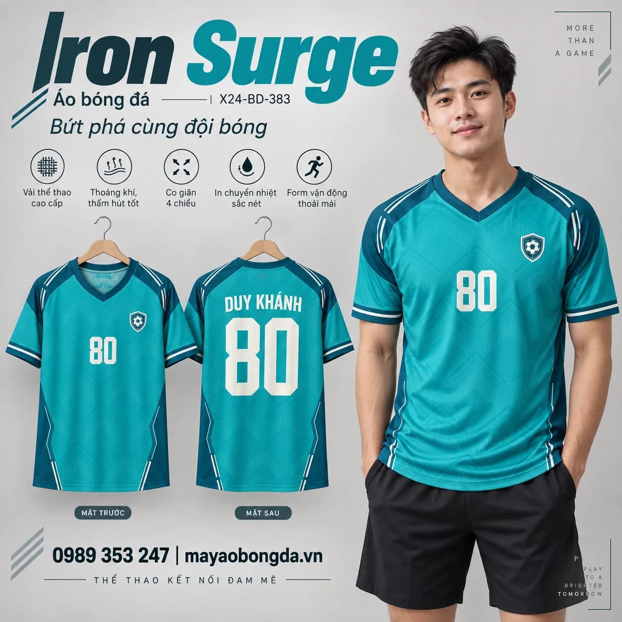 Áo bóng đá x24sport Iron Surge