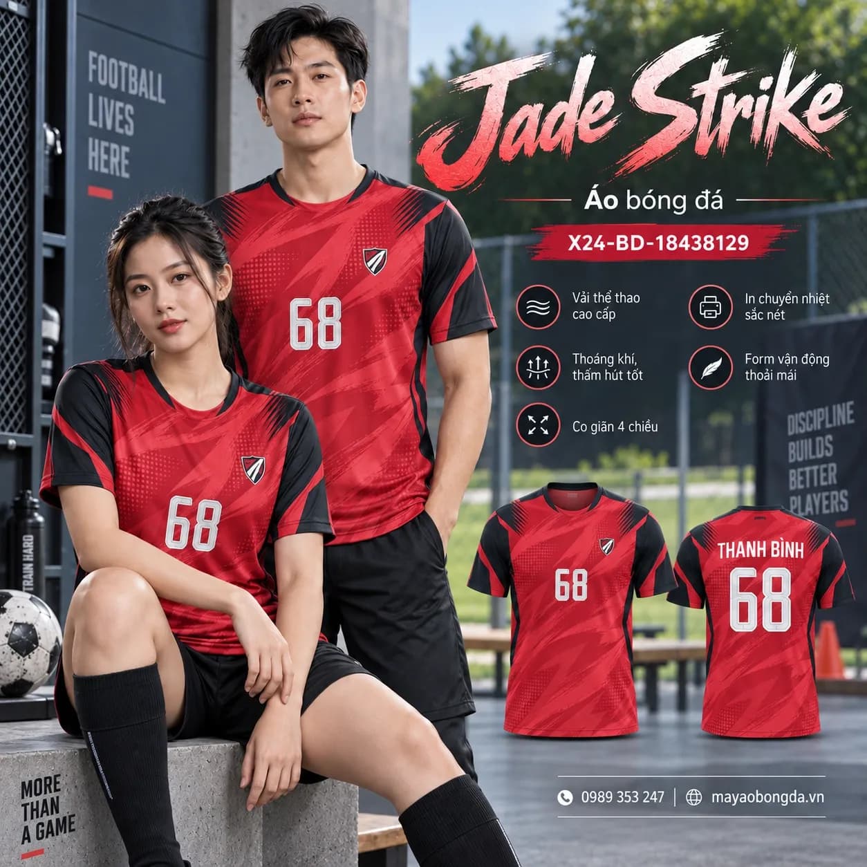 Áo bóng đá x24sport Jade Strike