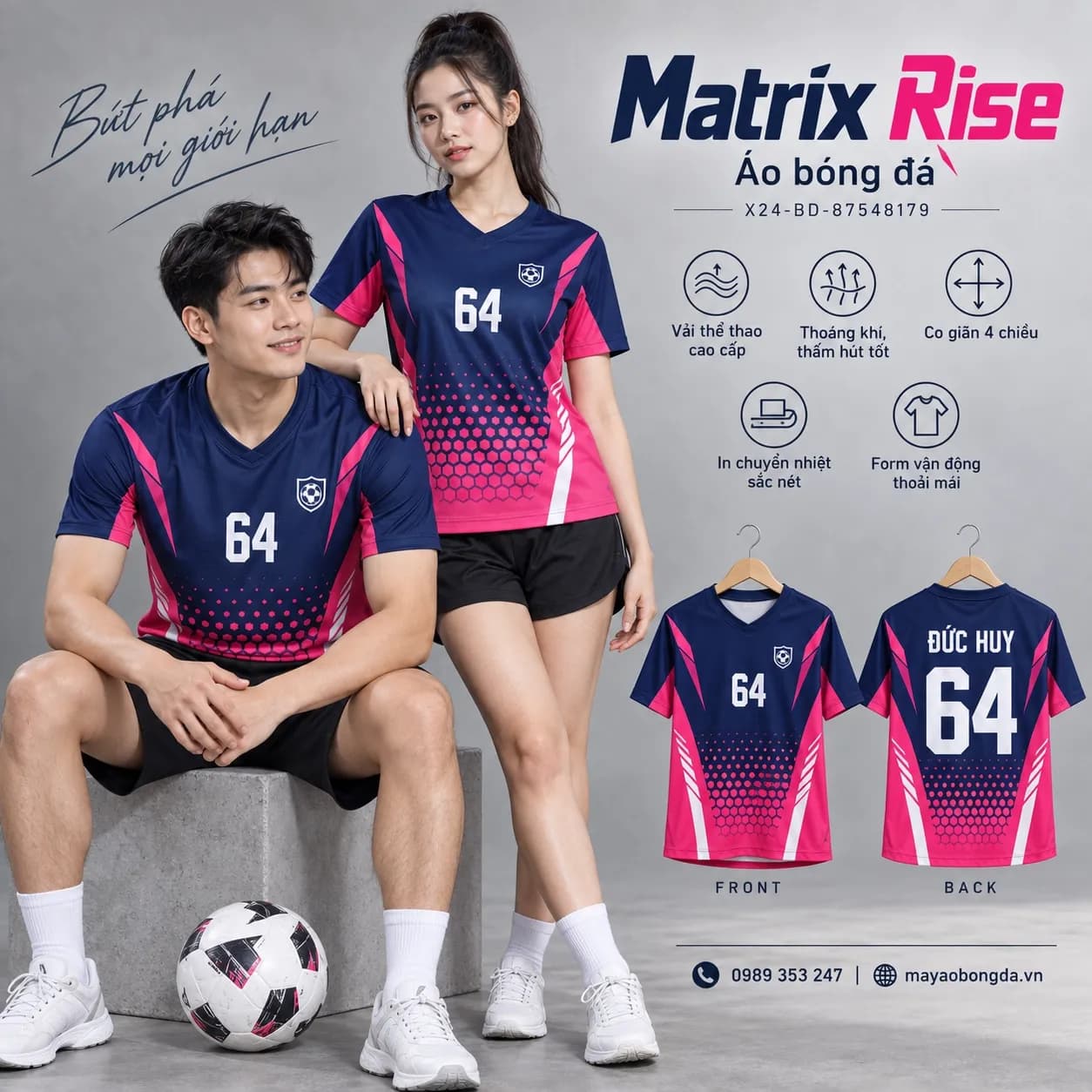 Áo bóng đá x24sport Matrix Rise