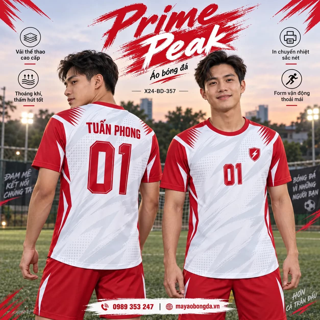 Áo bóng đá x24sport Prime Peak