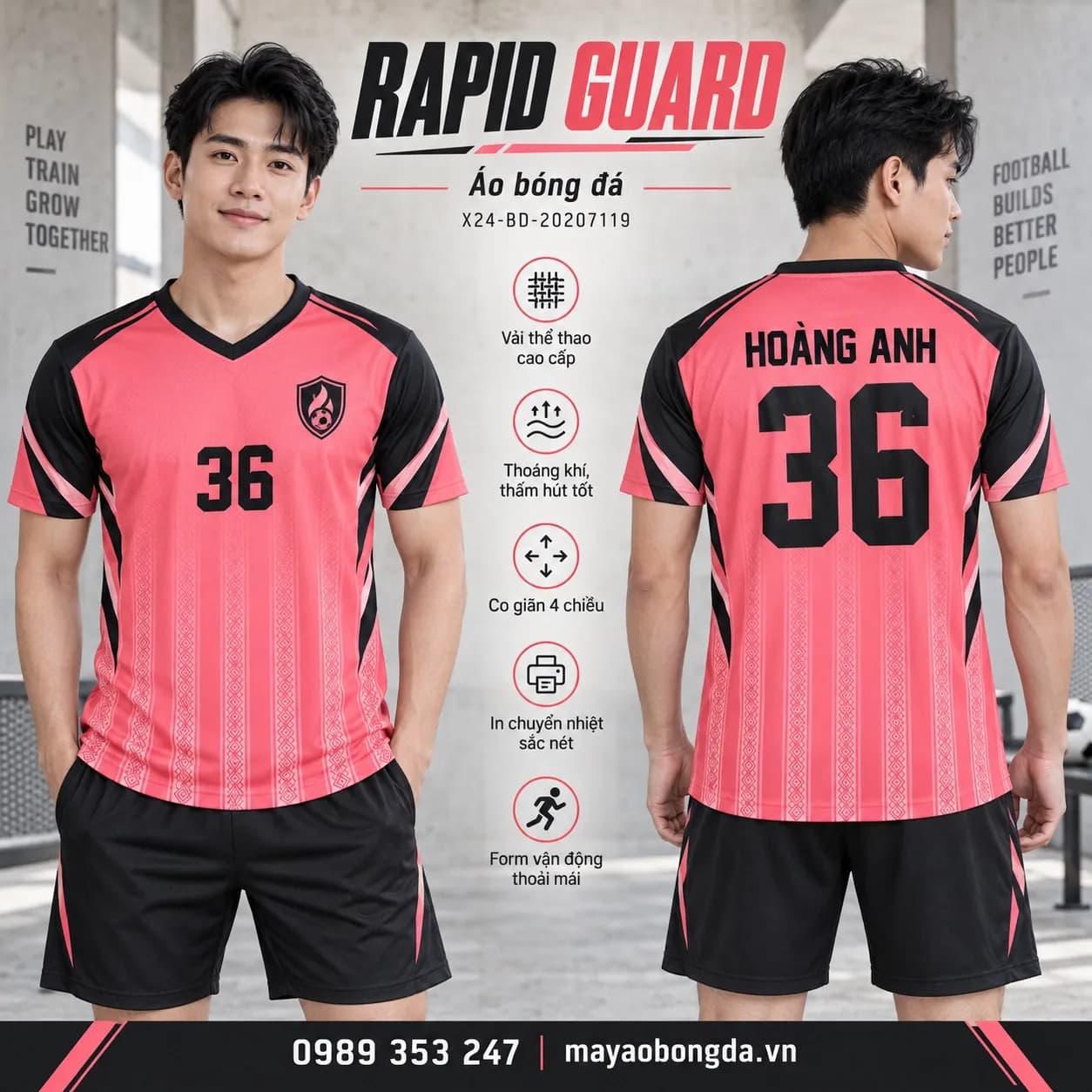 Áo bóng đá x24sport Rapid Guard
