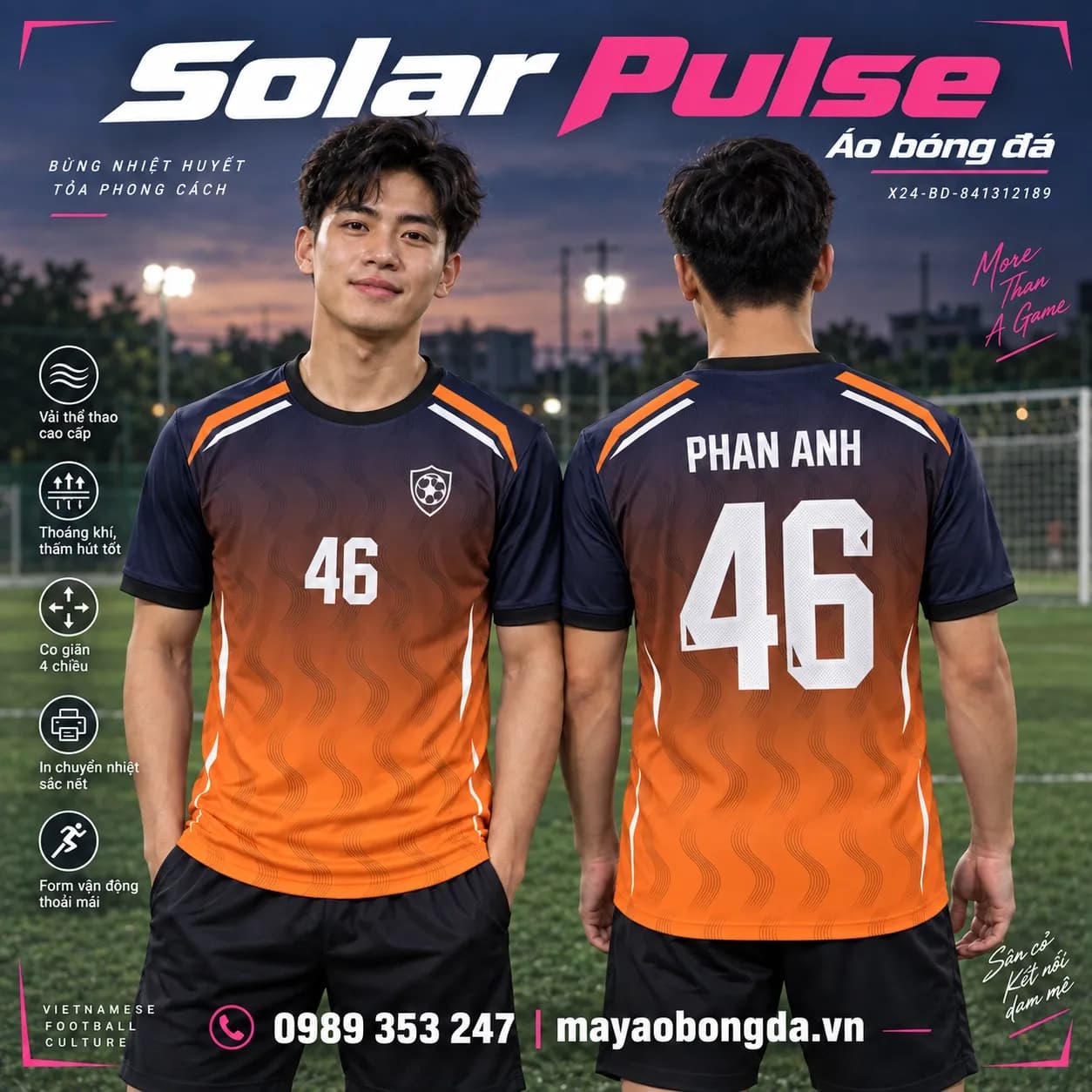 Áo bóng đá x24sport Solar Pulse