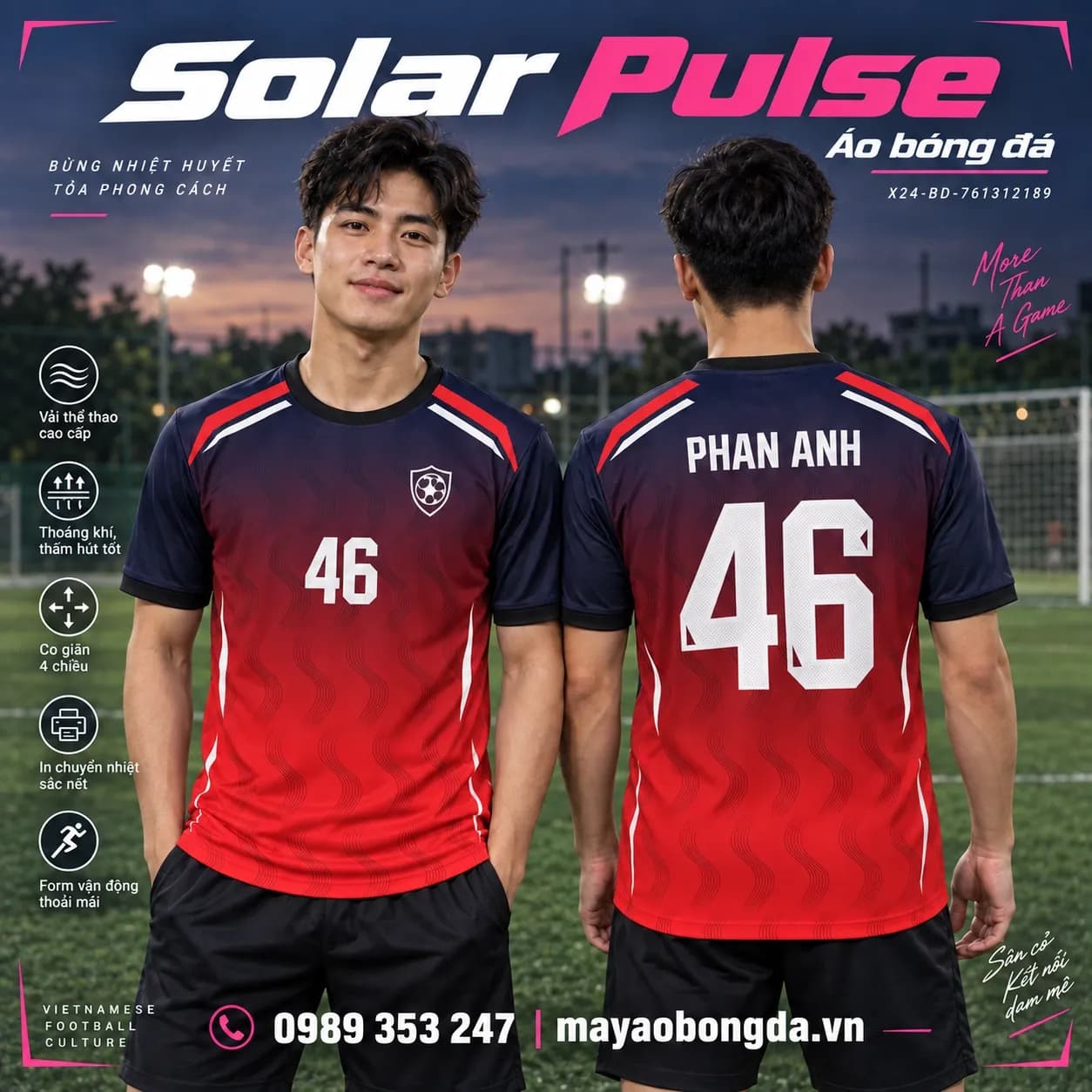Áo bóng đá x24sport Solar Pulse