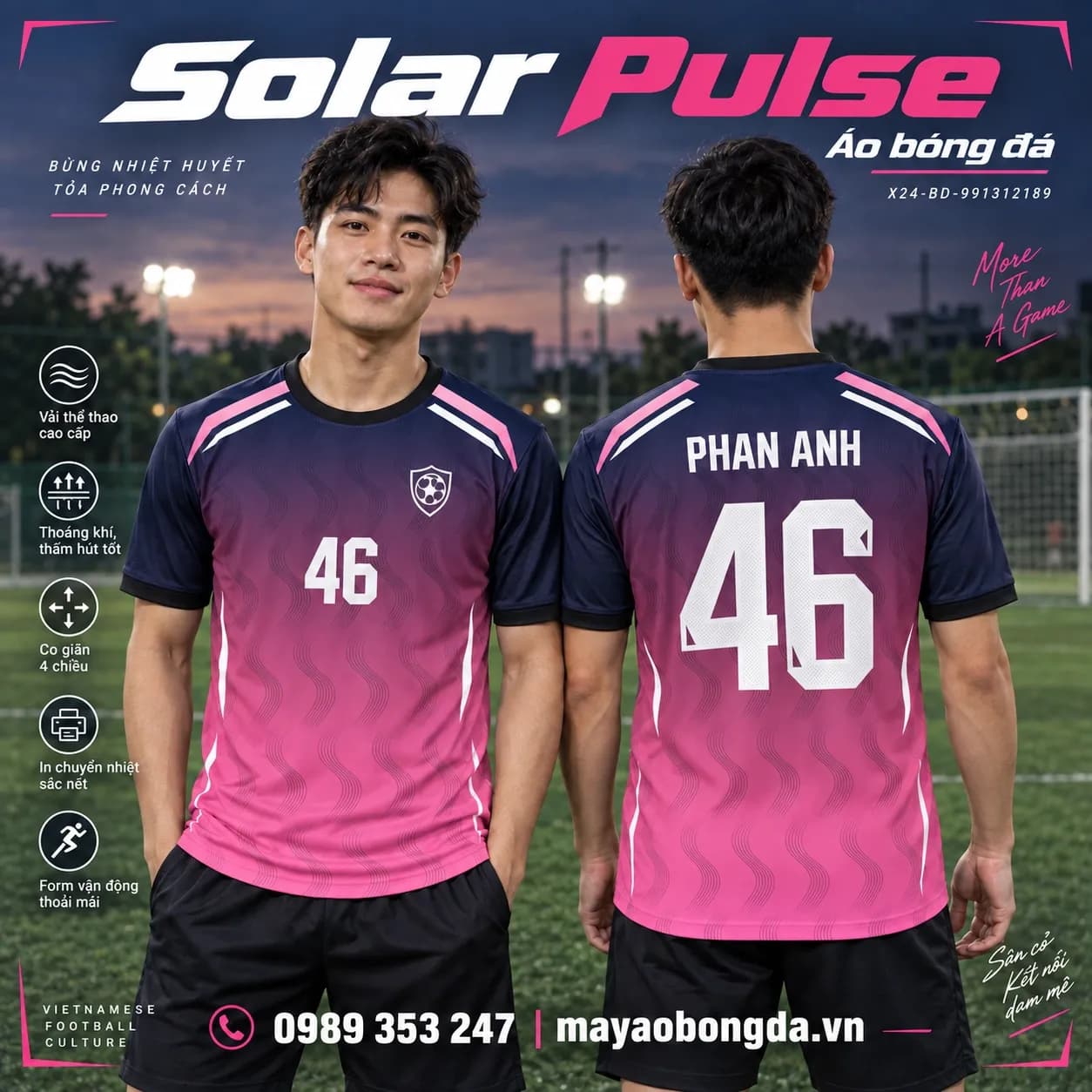 Áo bóng đá x24sport Solar Pulse