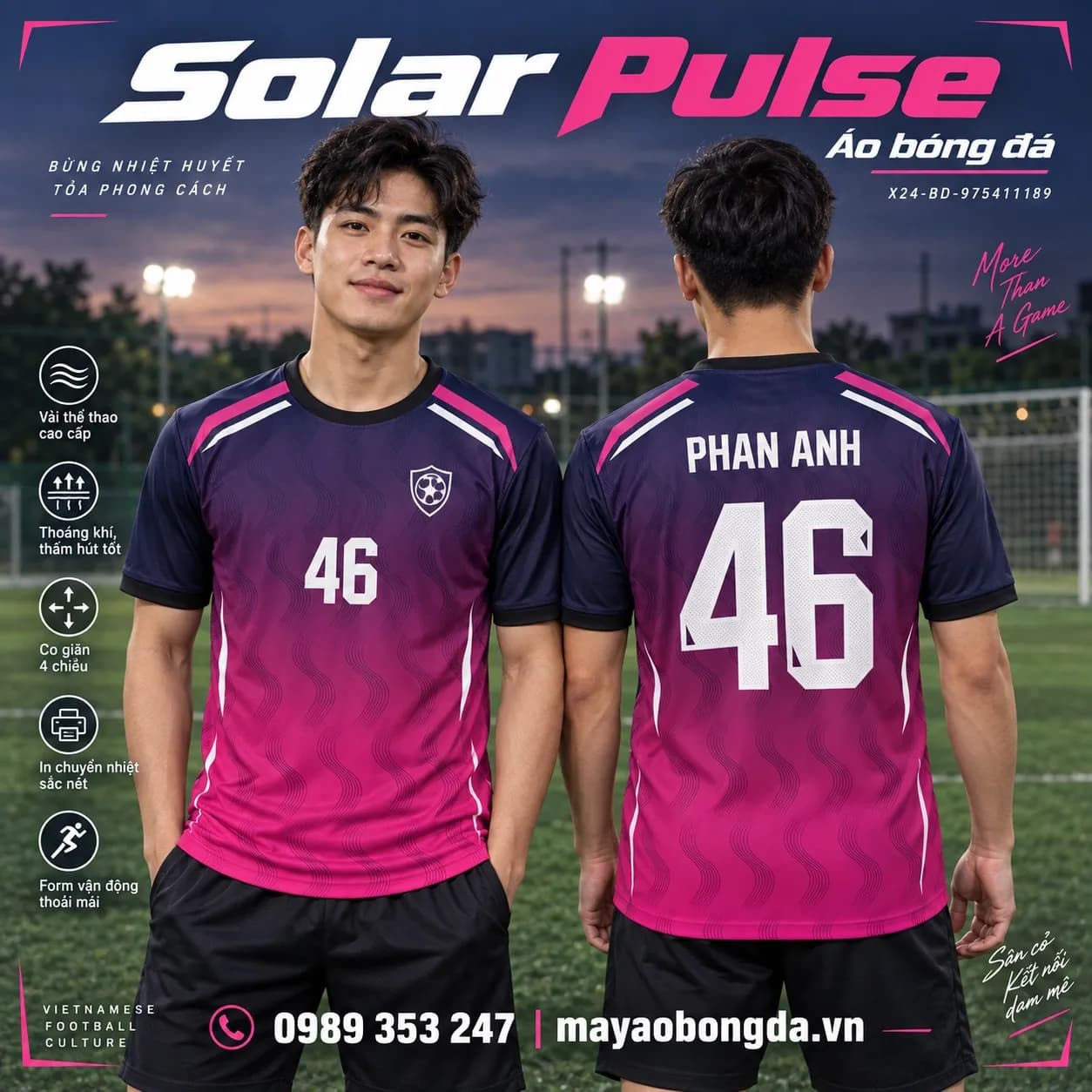 Áo bóng đá x24sport Solar Pulse