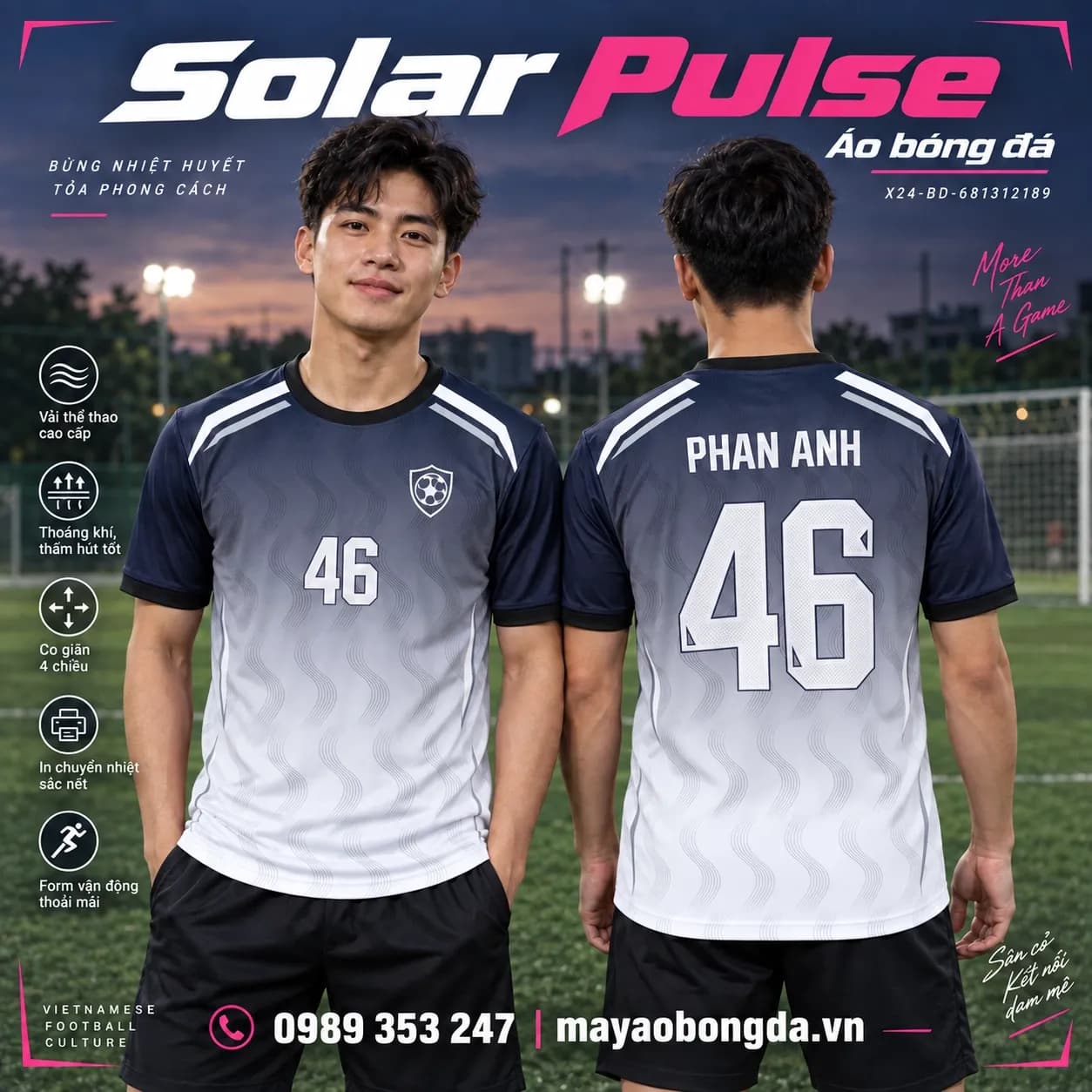 Áo bóng đá x24sport Solar Pulse