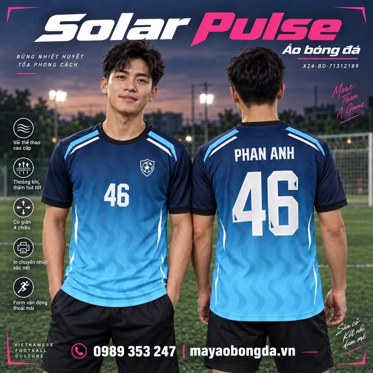 Áo bóng đá x24sport Solar Pulse