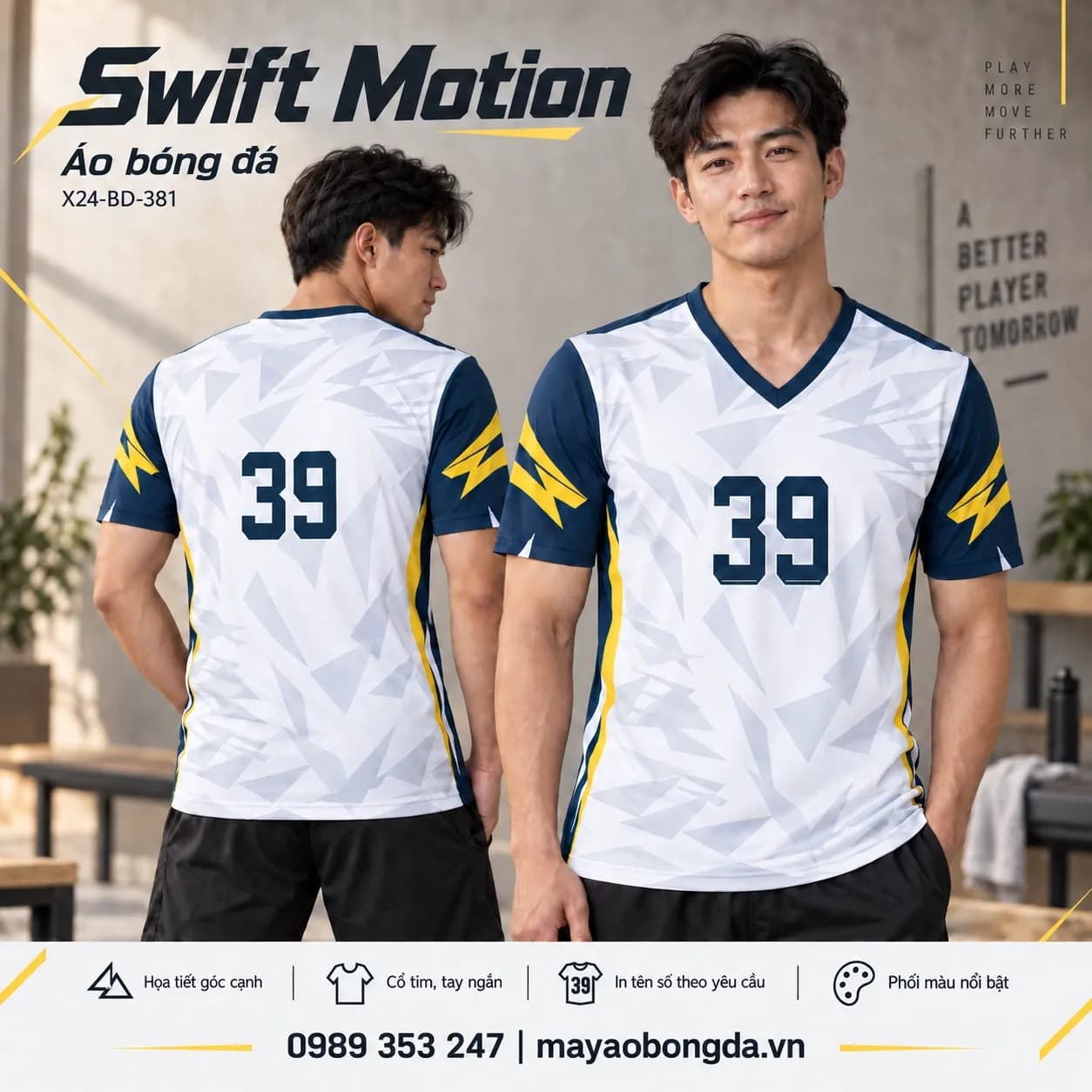 Áo bóng đá x24sport Swift Motion