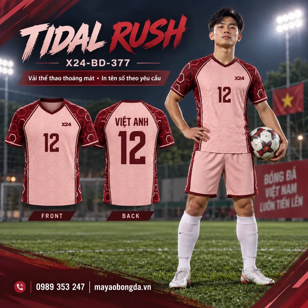 Áo bóng đá x24sport Tidal Rush