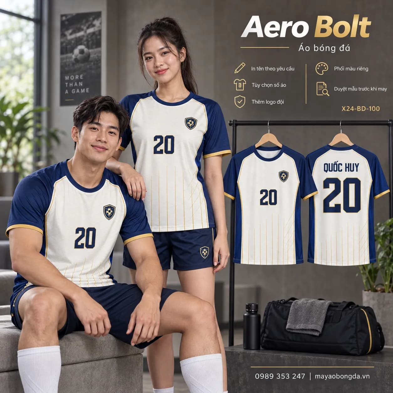 Áo bóng đá x24sport Aero Bolt