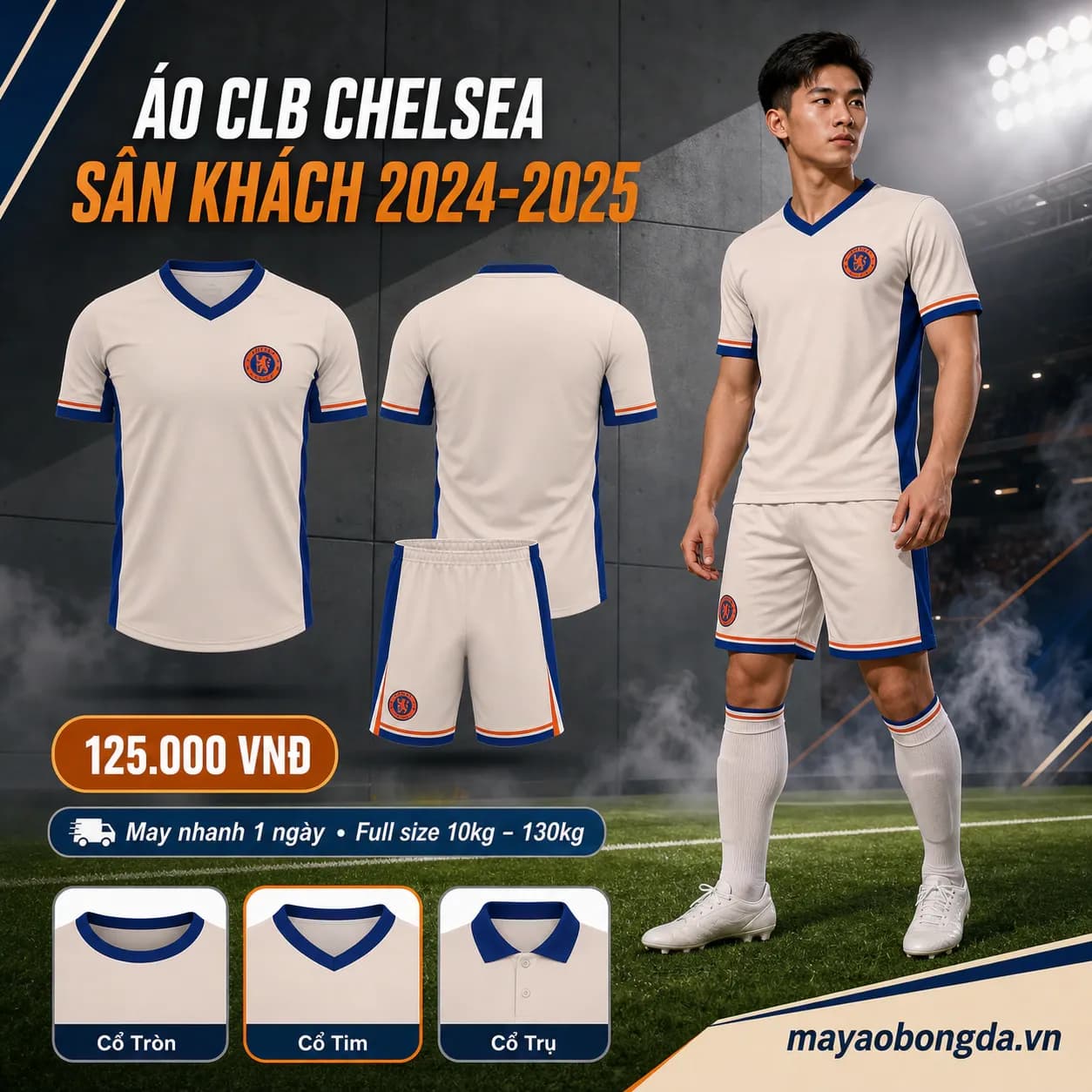 Áo CLB Chelsea Sân Khách 2024-2025 – Mã MBĐ-WP-1018