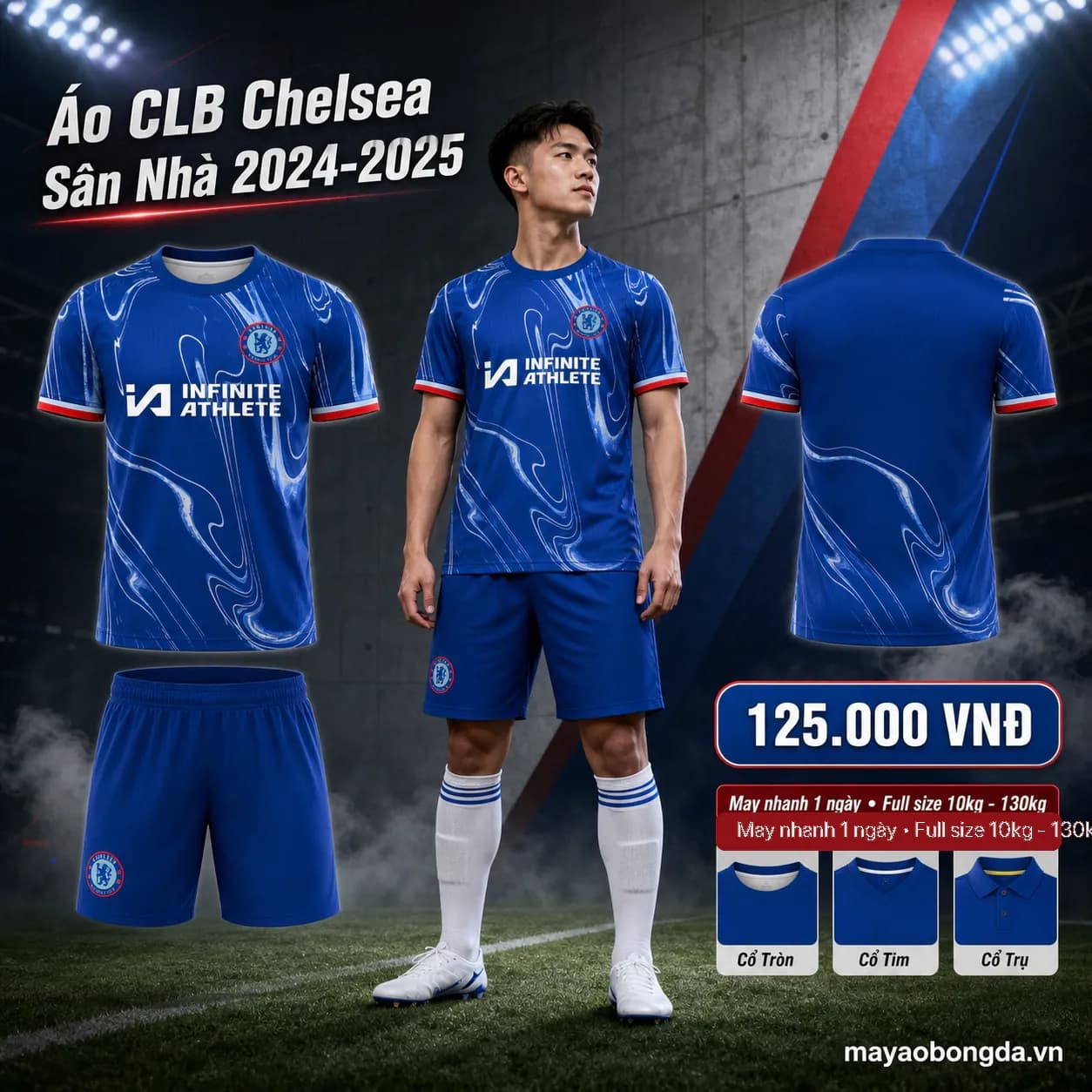 Áo CLB Chelsea Sân Nhà 2024-2025 – Mã MBĐ-WP-1020