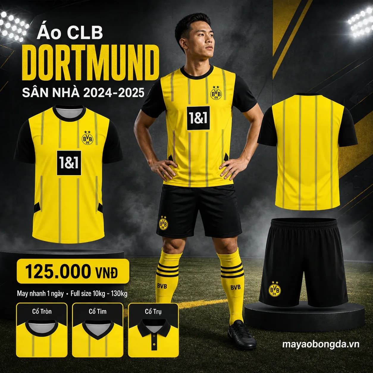 Áo CLB Dortmund Sân Nhà 2024-2025 – Mã MBĐ-WP-1026