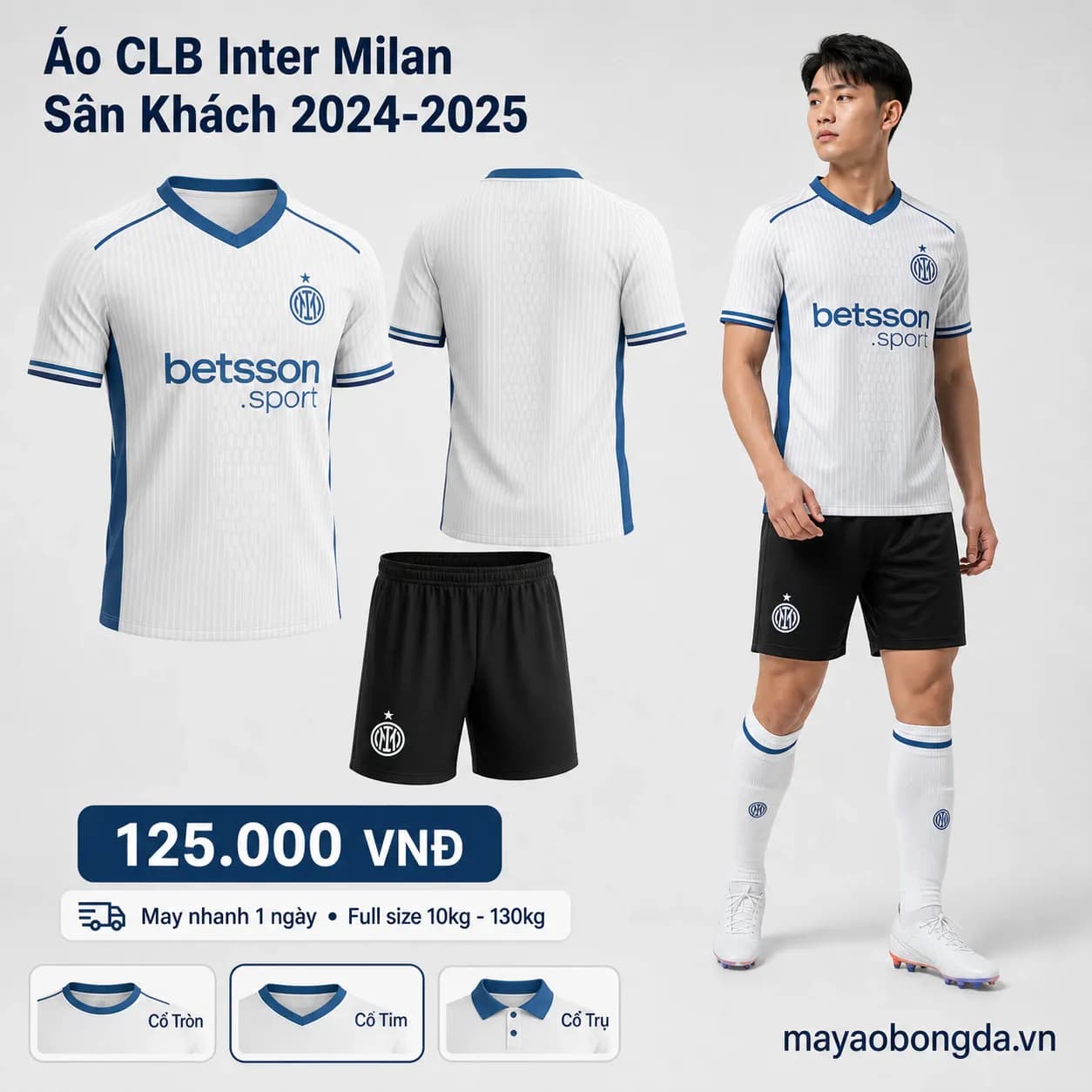 Áo CLB Inter Milan Sân Khách 2024-2025 – Mã MBĐ-WP-1052