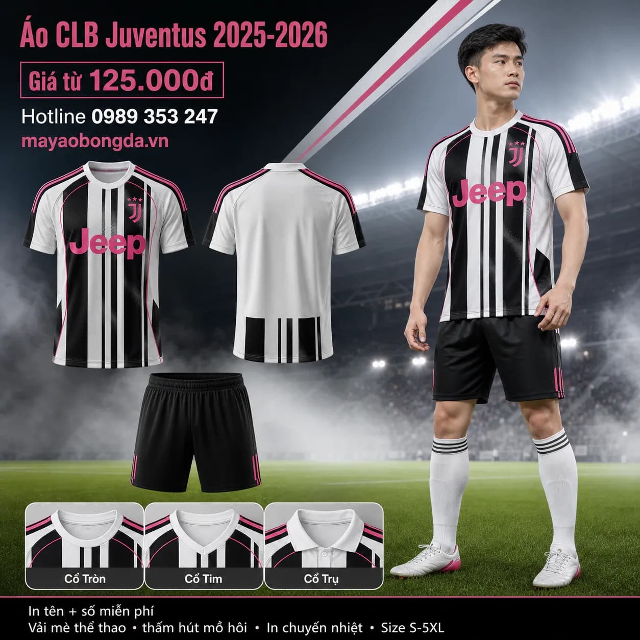 Áo CLB Juventus 2025-2026 – Mã MBĐ-WP-2393