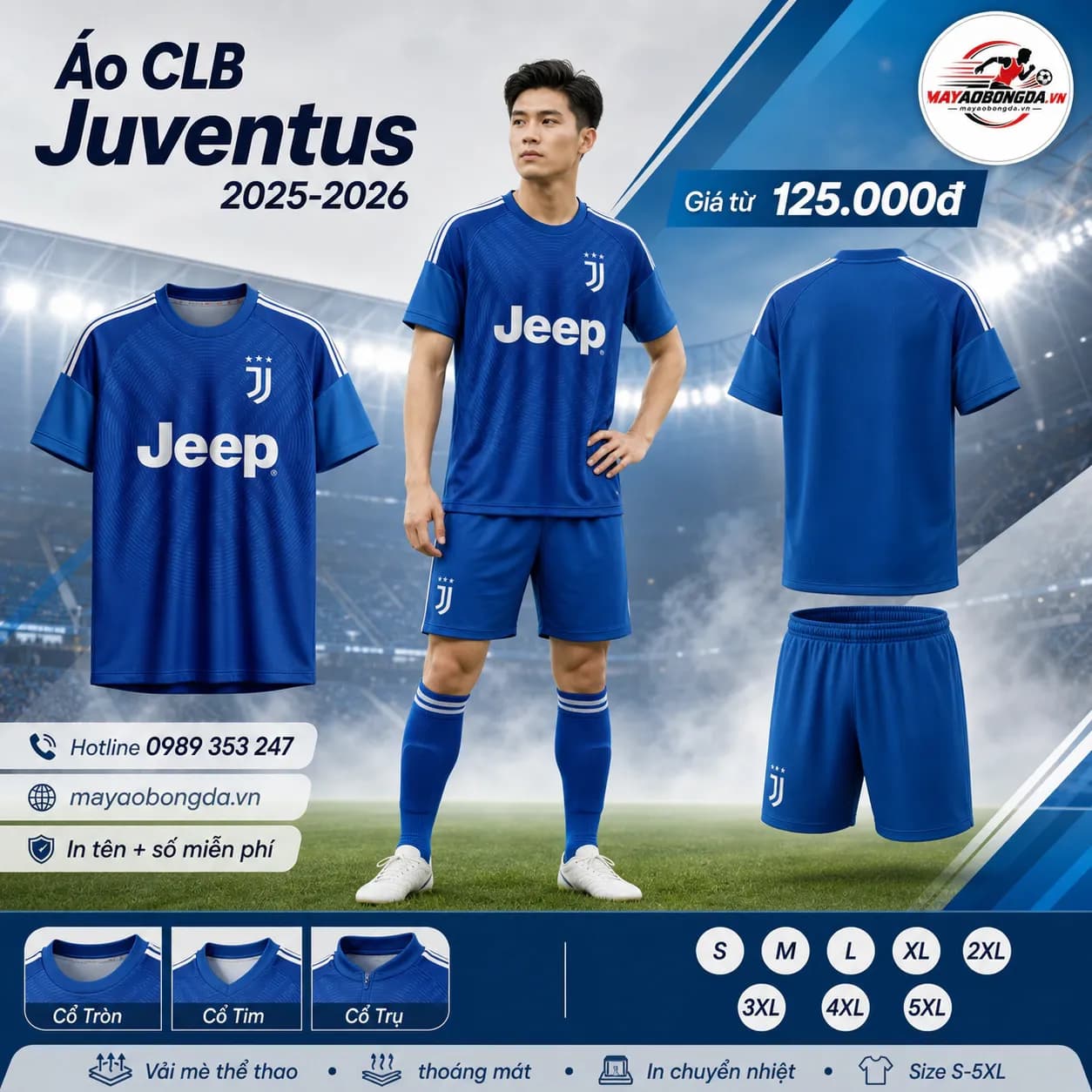 Áo CLB Juventus 2025-2026 – Mã MBĐ-AO-CLB-JUVENTUS-2025-2026