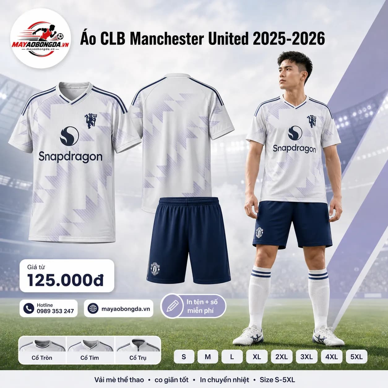 Áo CLB Manchester United 2025-2026 – Mã MBĐ-WP-2399