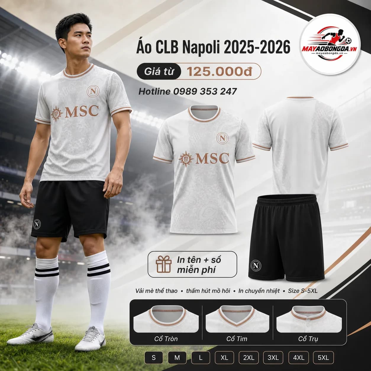 Áo CLB Napoli 2025-2026 – Mã MBĐ-WP-2408