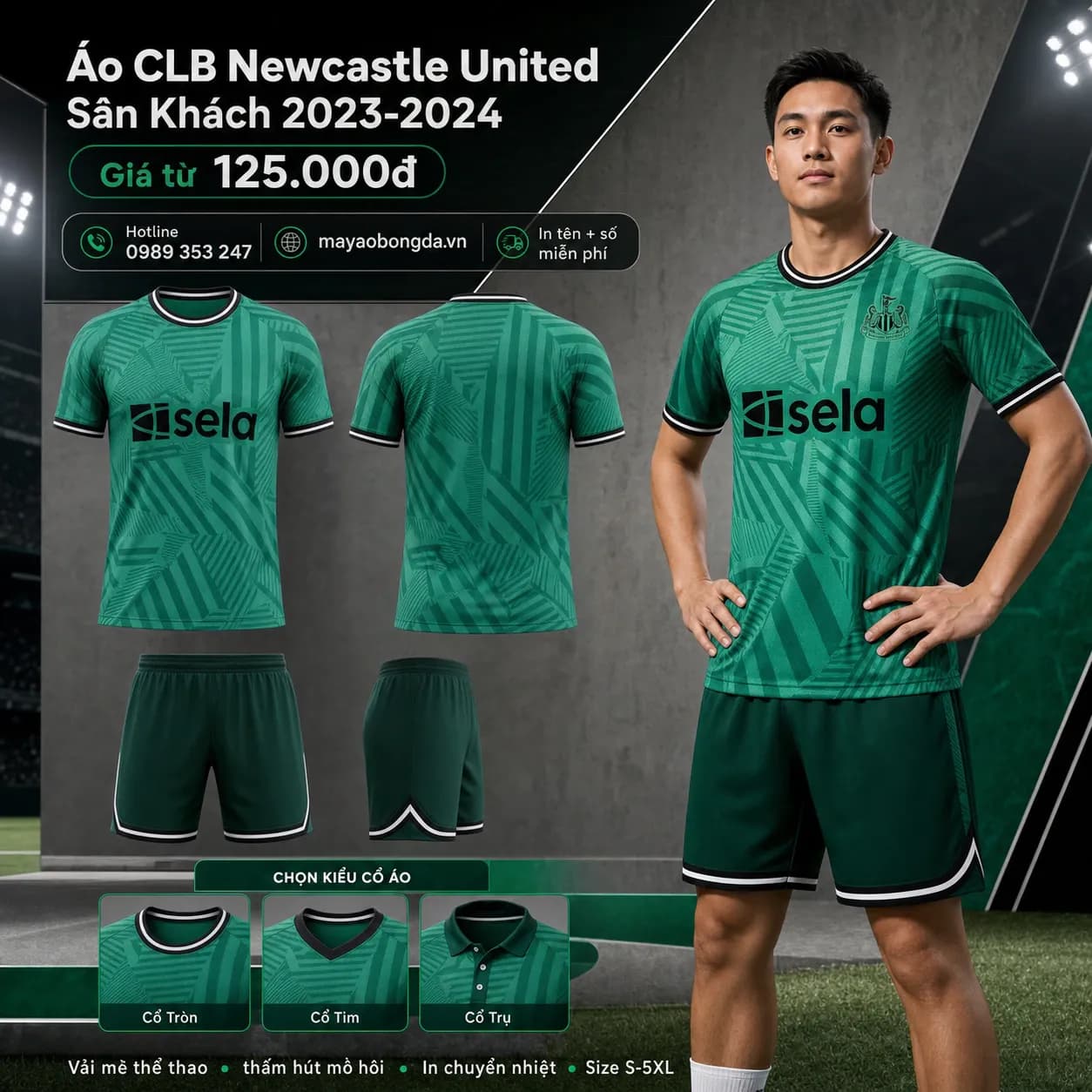 Áo CLB Newcastle United Sân Khách 2023-2024 – Mã MBĐ-AO-CLB-NEWCASTLE-UNITED--0CF9250C