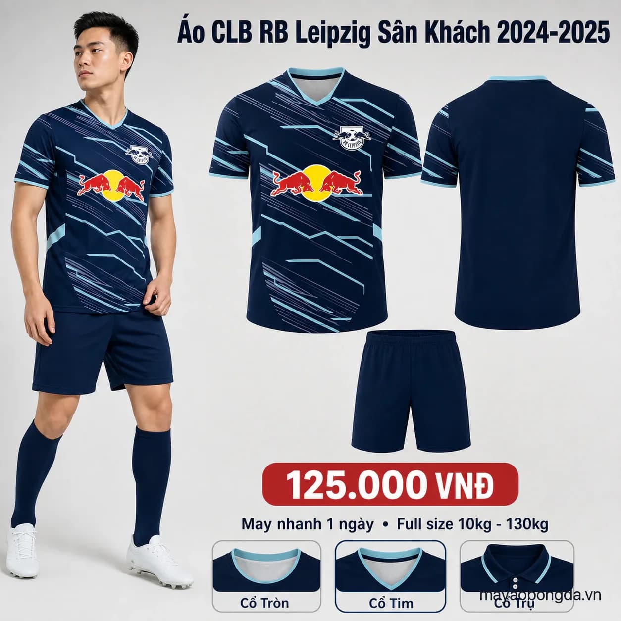 Áo CLB RB Leipzig Sân Khách 2024-2025 – Mã MBĐ-WP-1060
