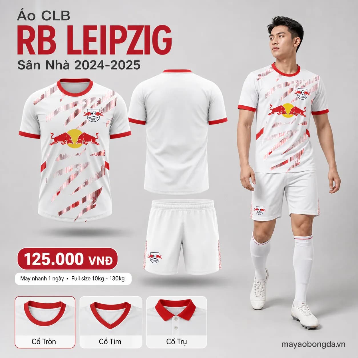 Áo CLB RB Leipzig Sân Nhà 2024-2025 – Mã MBĐ-WP-1062