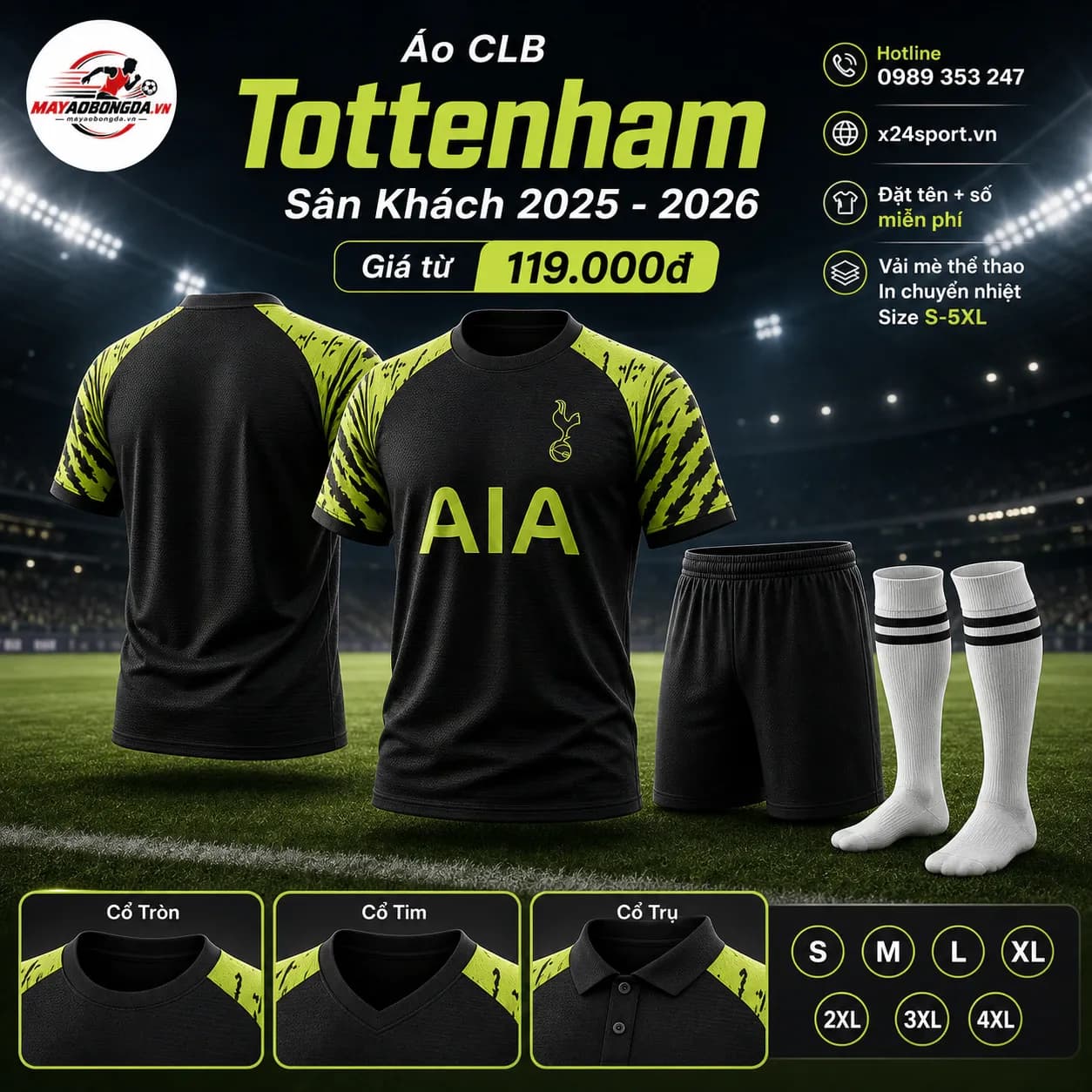 Áo CLB Tottenham 2025-2026 – Mã MBĐ-AO-CLB-TOTTENHAM-2025-2026-2422