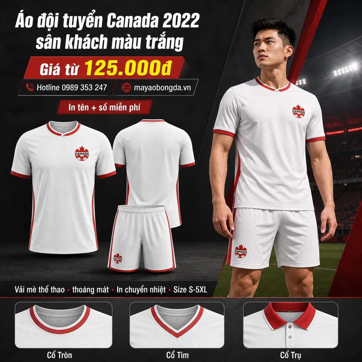 Áo đội tuyển Canada 2022 sân khách màu trắng – Mã MBĐ-AO-DOI-TUYEN-CANADA-2022-BEE2FB10