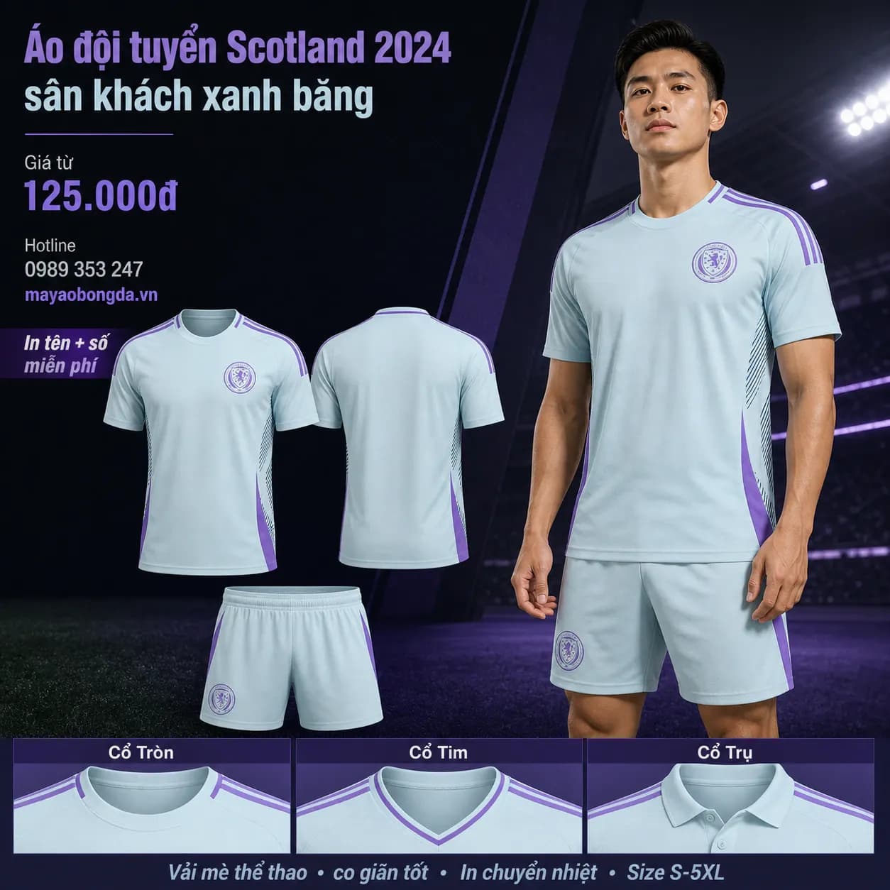 Áo đội tuyển Scotland 2024 sân khách xanh băng – Mã MBĐ-AO-DOI-TUYEN-SCOTLAND-20-B6370323
