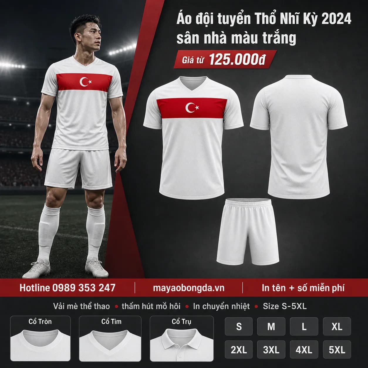 Áo đội tuyển Thổ Nhĩ Kỳ 2024 sân nhà màu trắng – Mã MBĐ-AO-DOI-TUYEN-THO-NHI-KY--E21A52C7