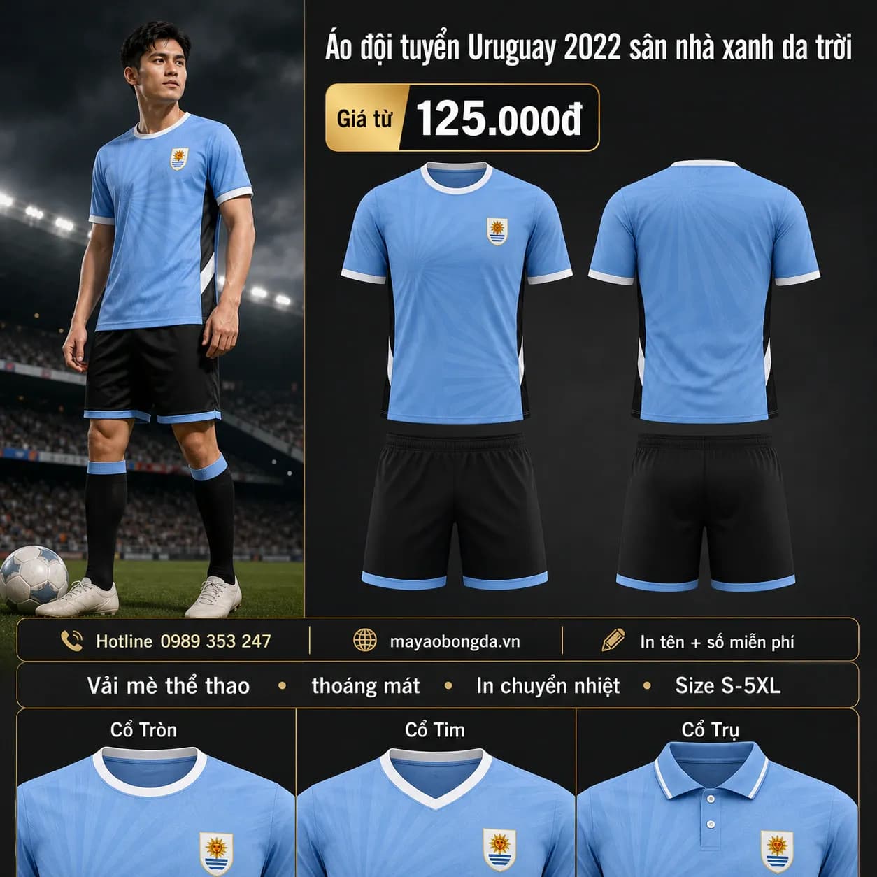 Áo đội tuyển Uruguay 2022 sân nhà xanh da trời – Mã MBĐ-AO-DOI-TUYEN-URUGUAY-202-09761803