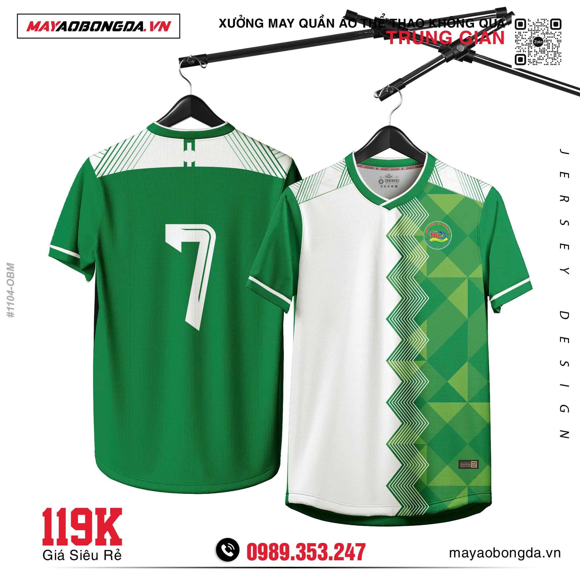 Áo Đá Banh Màu Xanh – MABD 11 – Mã X24-SRC-BD-3546