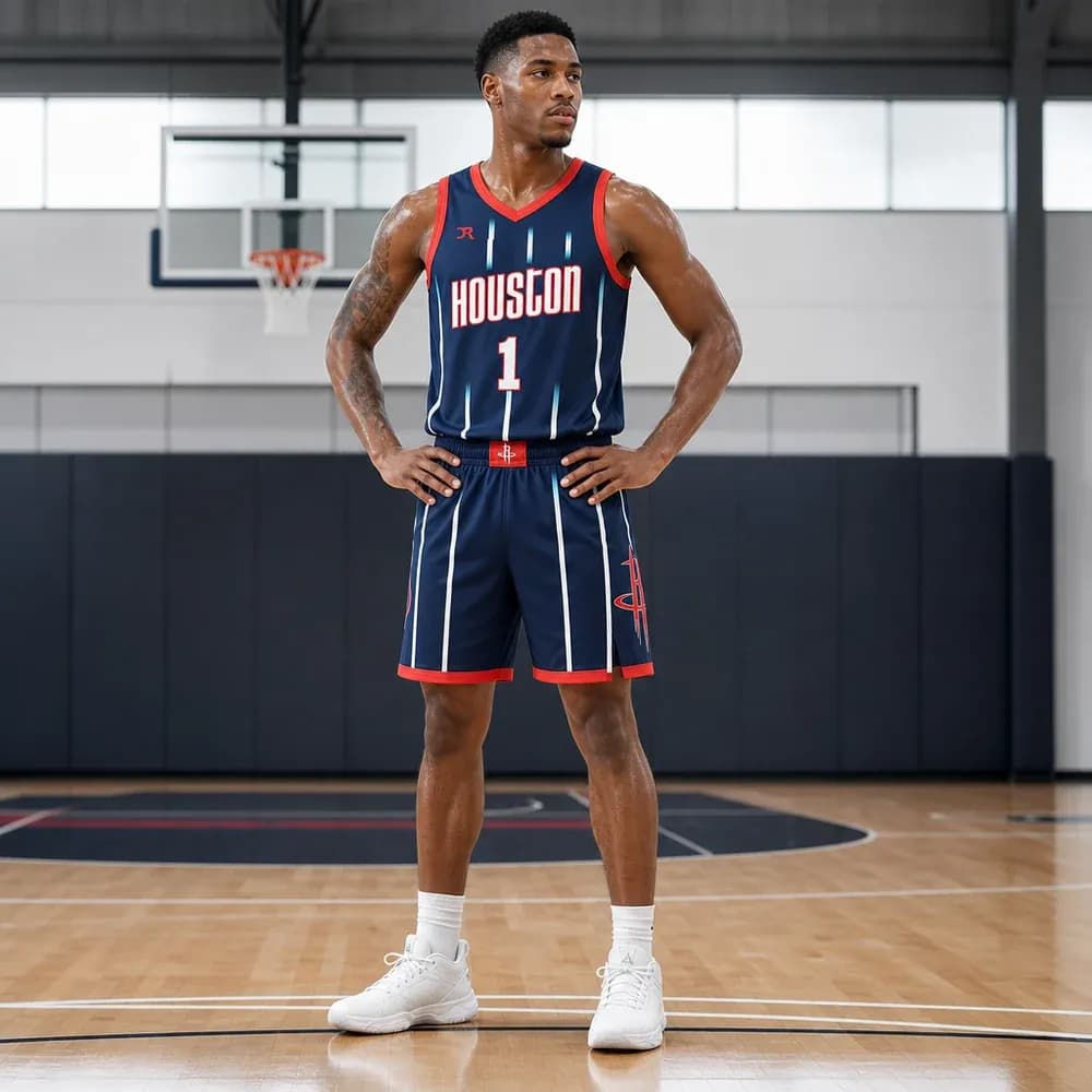 Áo Houston Rockets City Edition 2022/23 - Xanh Navy Đậm – Mã X24-NBA-690