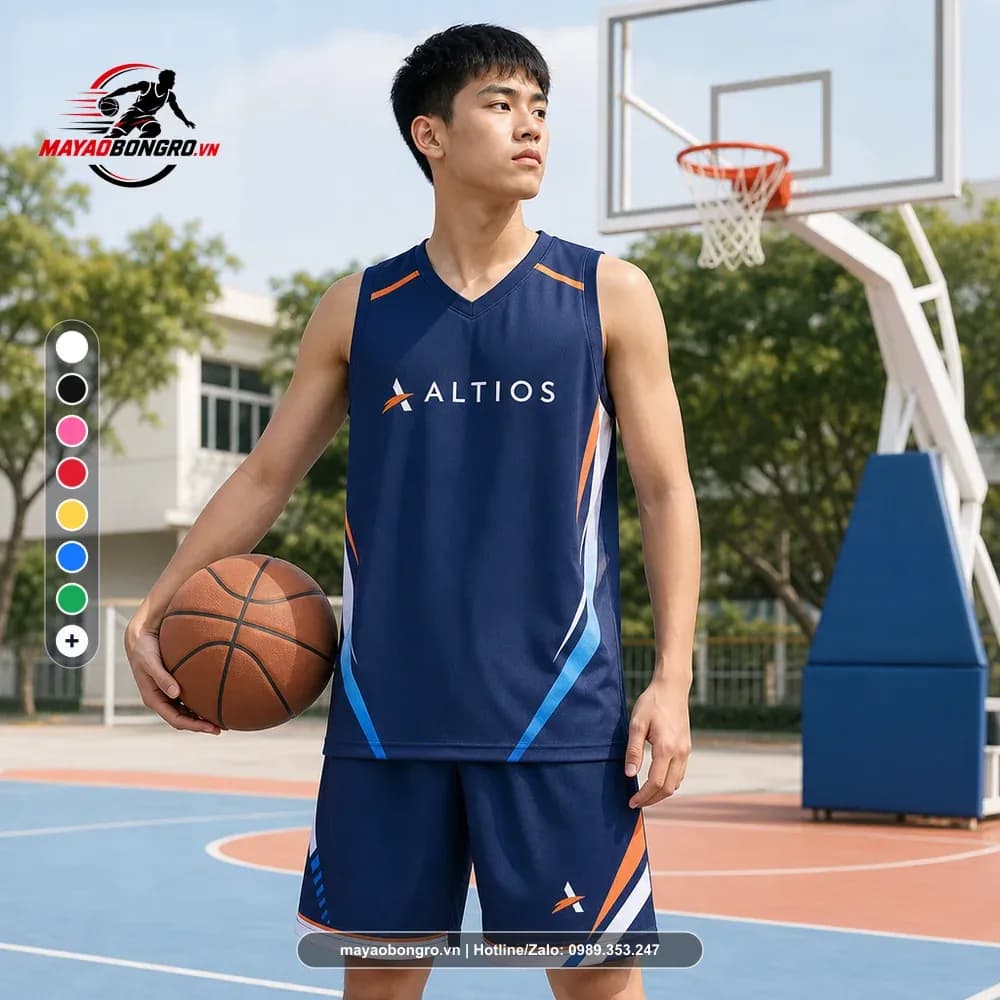Bộ Quần Áo Bóng Rổ Altios Xanh Dương Cam X24-BR-012 – Mã X24-SRC-BR-1510