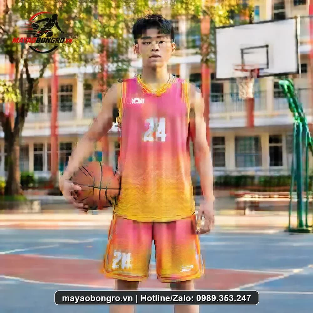 Bộ Quần Áo Bóng Rổ Sports Màu Hồng Năng Động – Mã X24-SRC-BR-1608
