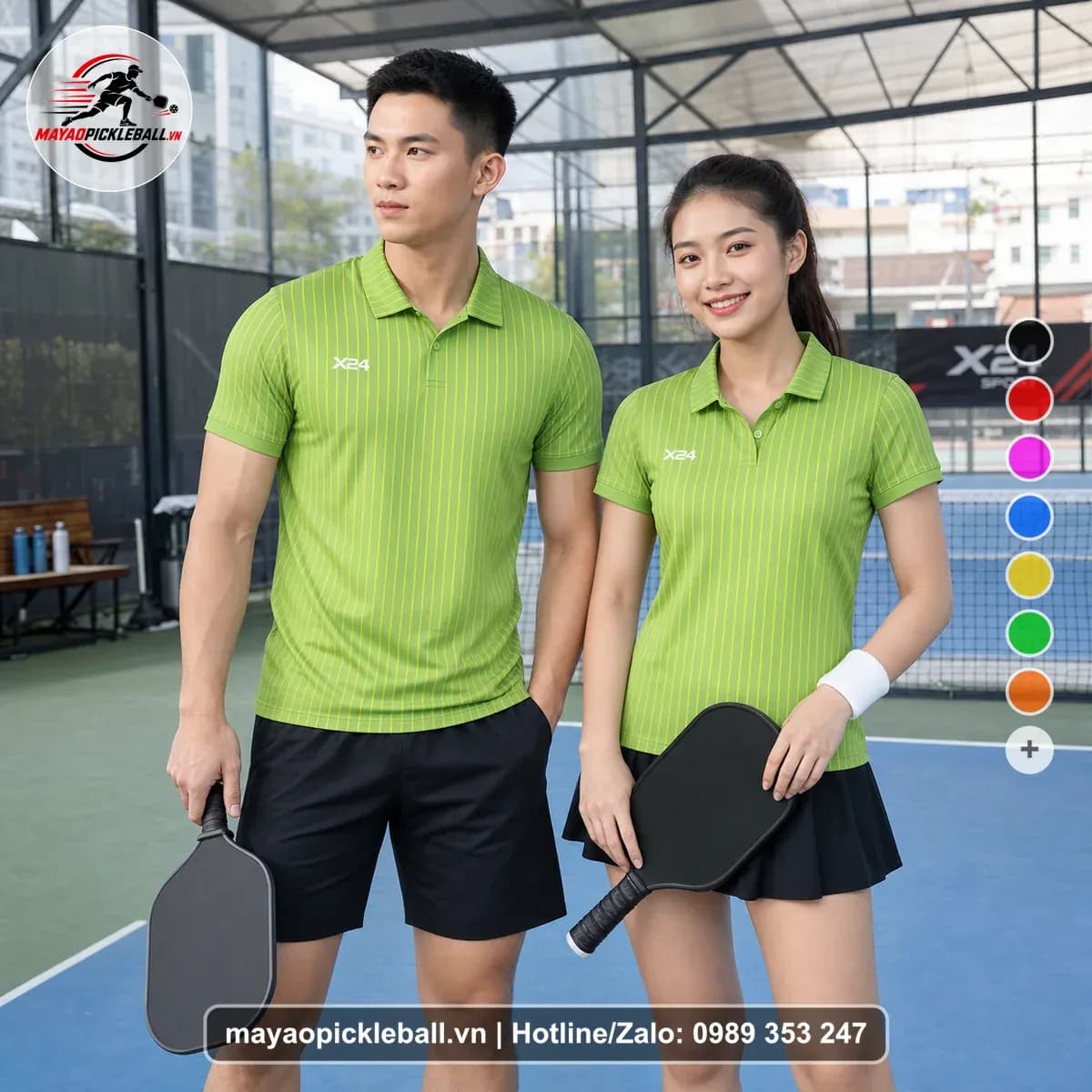 Bộ Quần Áo Pickleball X24-PB-146 Xanh – Tuyển chọn X24Sport