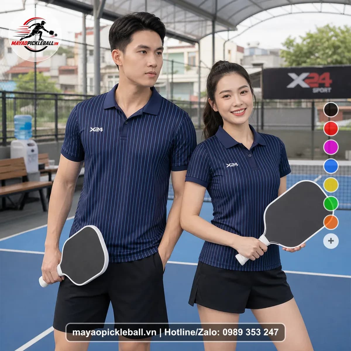 Bộ Quần Áo Pickleball X24-PB-147 Tím