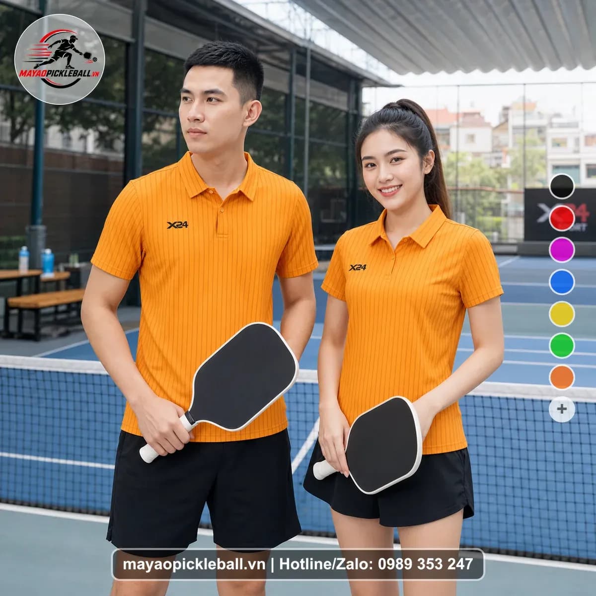 Bộ Quần Áo Pickleball X24-PB-149 Cam