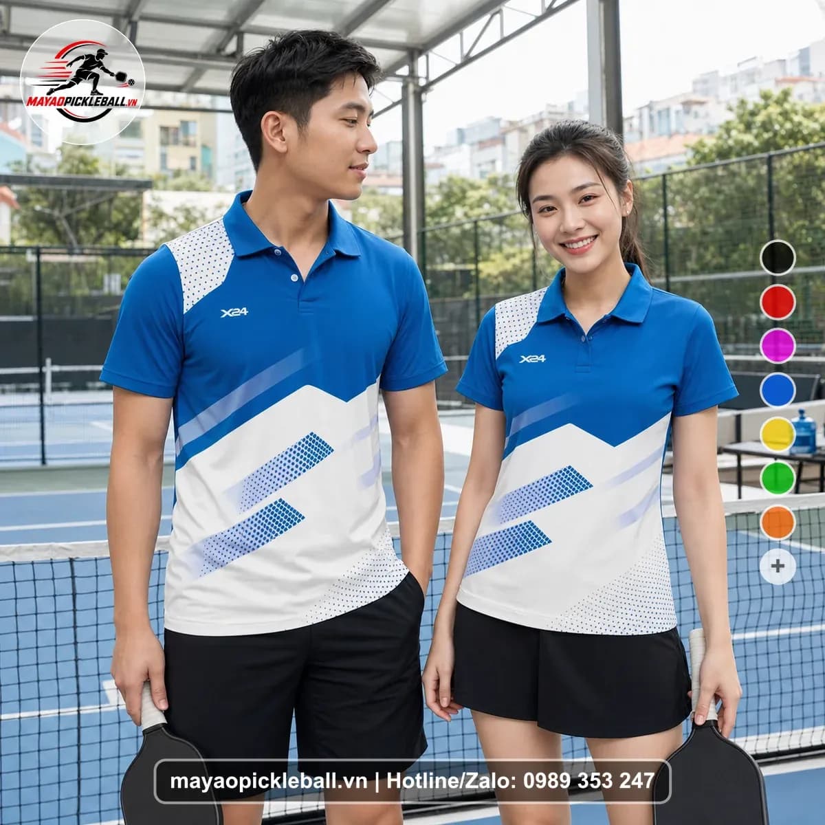 Bộ Quần Áo Pickleball X24-PB-151 Xanh