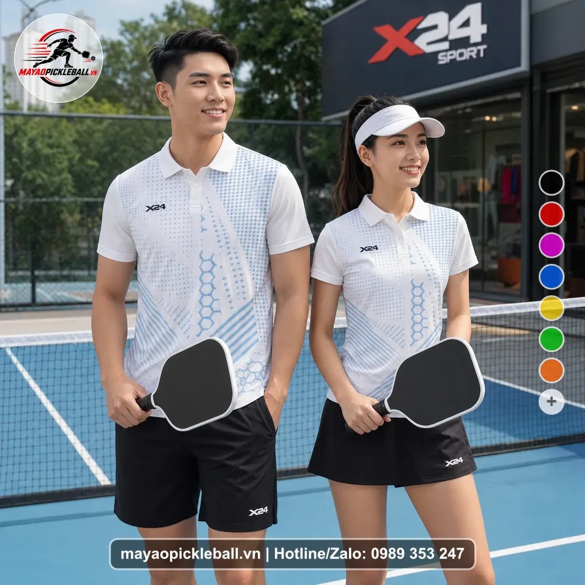 Bộ Quần Áo Pickleball X24-PB-162 Trắng