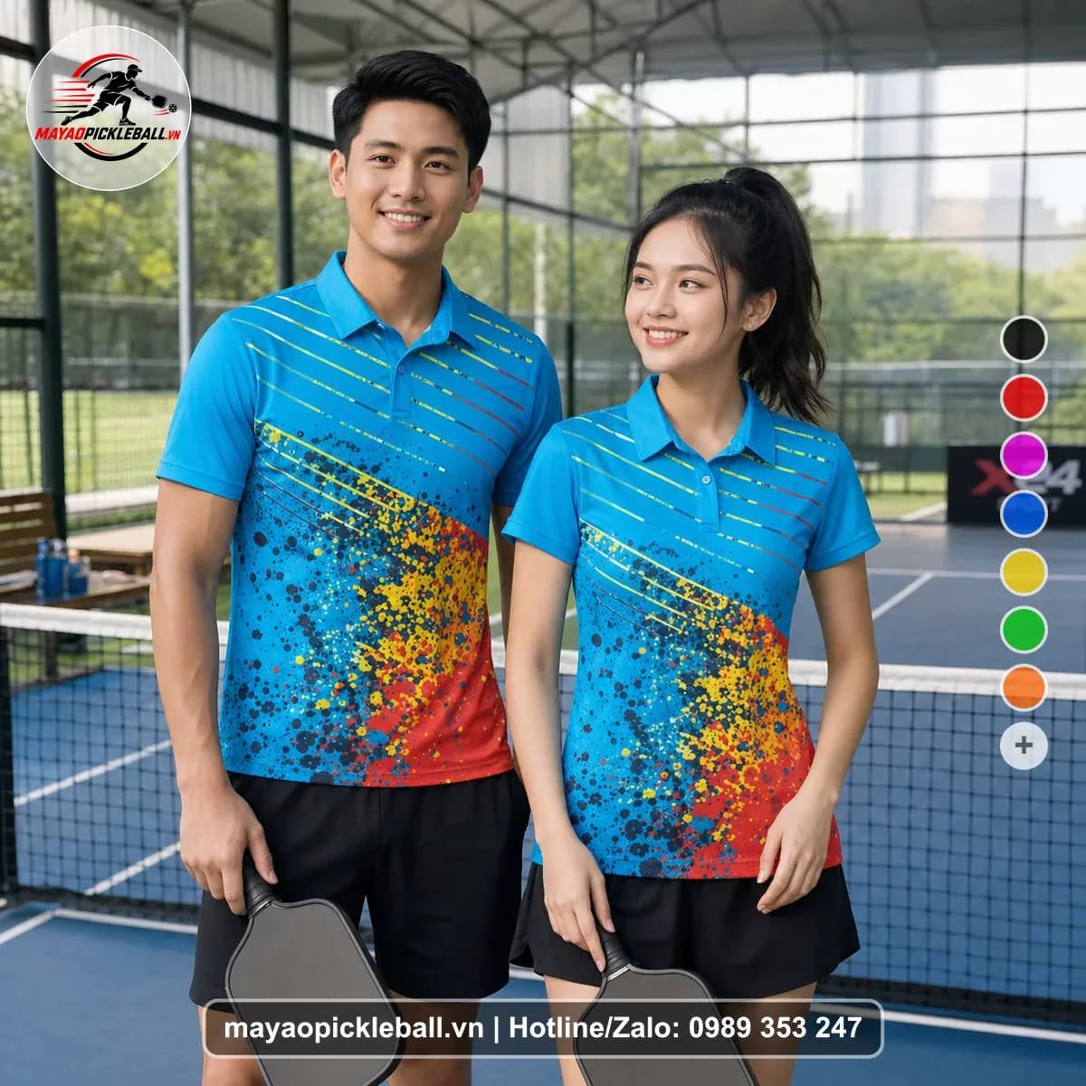 Bộ Quần Áo Pickleball X24-PB-182 Xanh