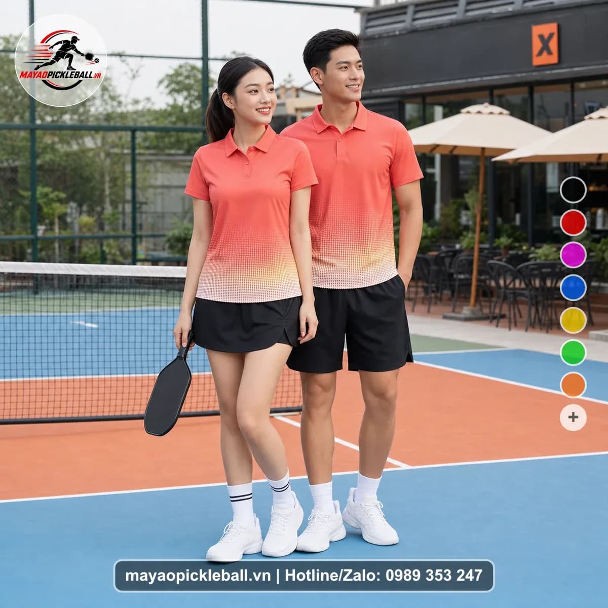 Bộ Quần Áo Pickleball X24-PB-189 Đỏ