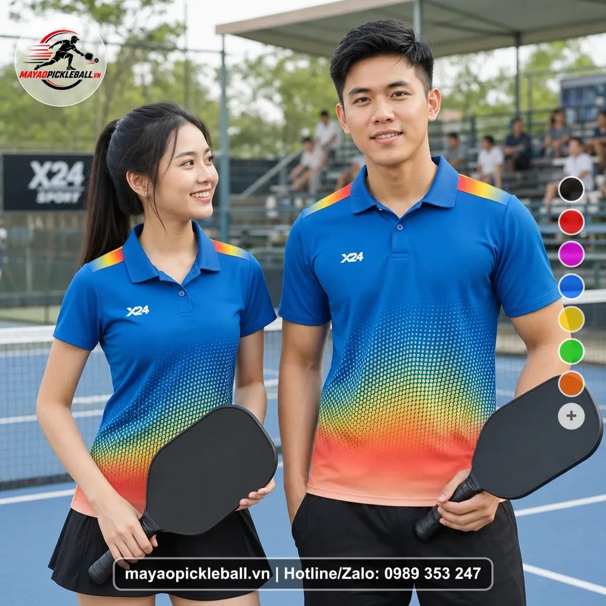Bộ Quần Áo Pickleball X24-PB-194 Xanh