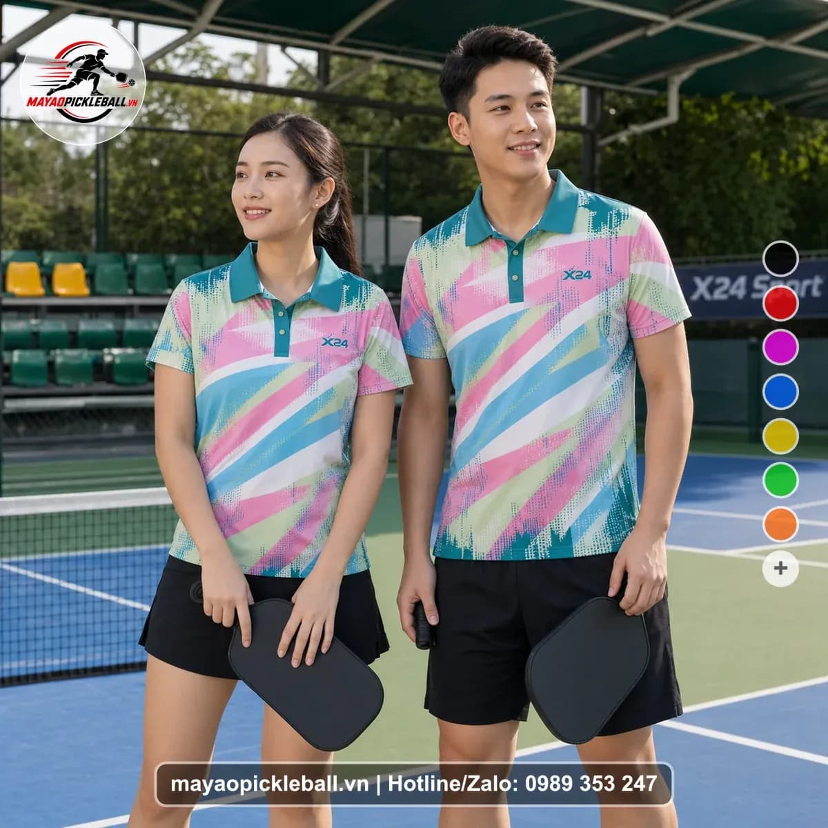 Bộ Quần Áo Pickleball X24-PB-197 Xanh