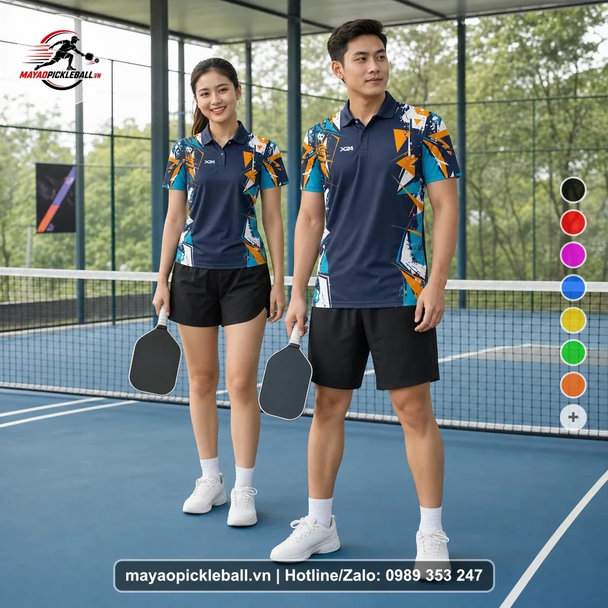 Bộ Quần Áo Pickleball X24-PB-201 Tím