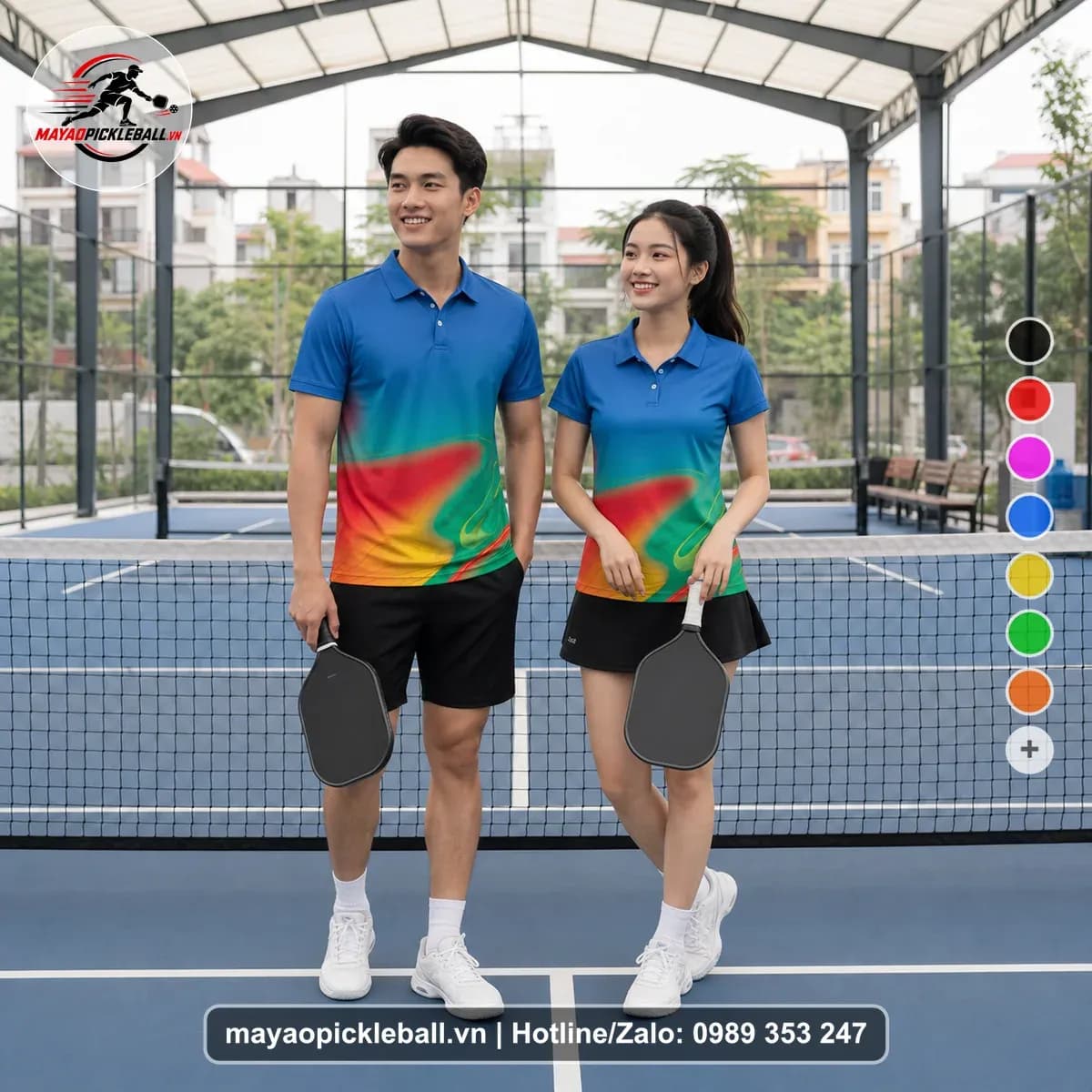 Bộ Quần Áo Pickleball X24-PB-204 Xanh