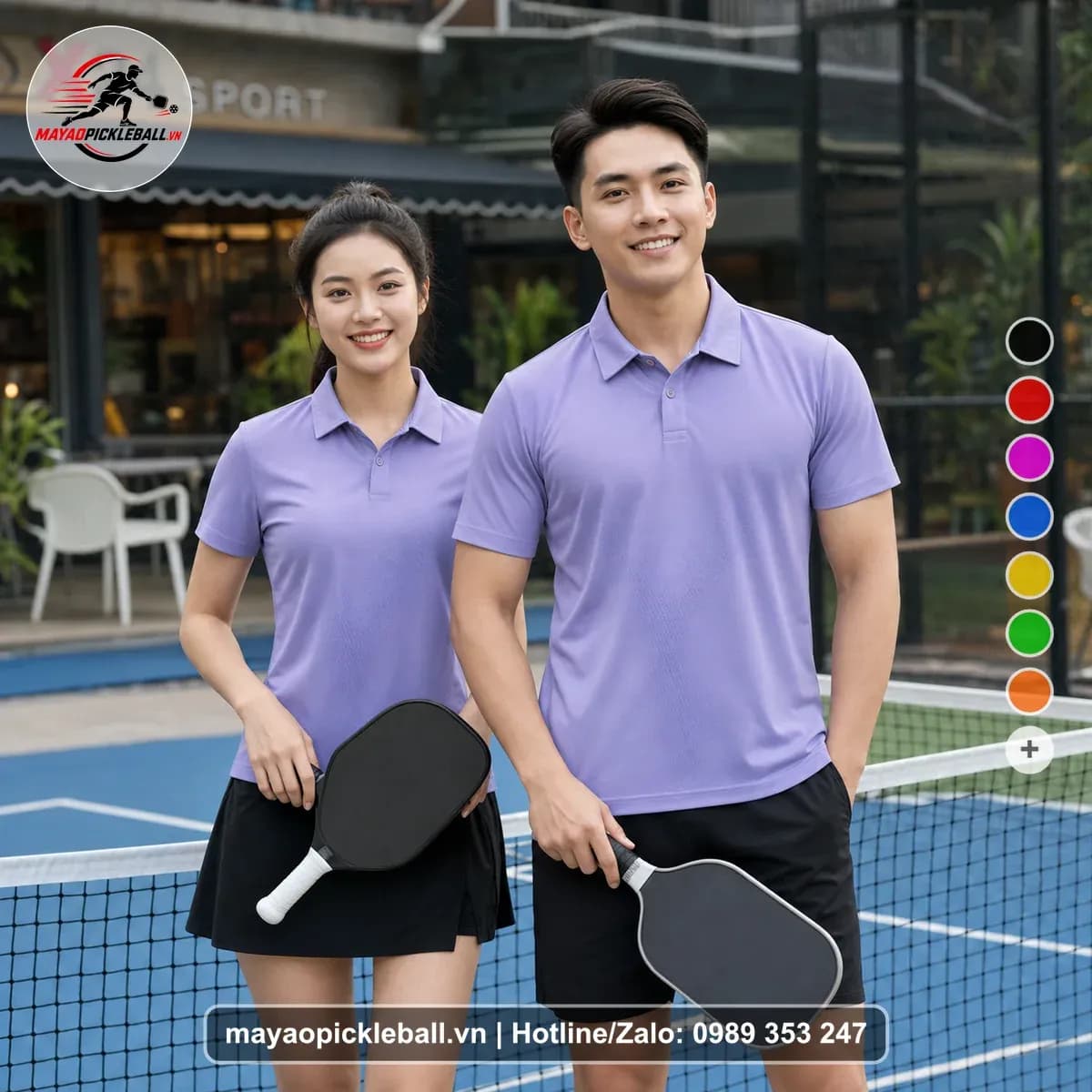 Bộ Quần Áo Pickleball X24-PB-209 Tím