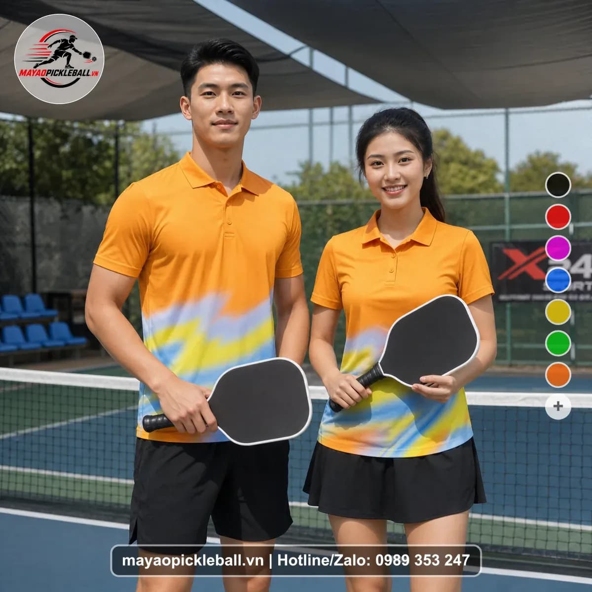 Bộ Quần Áo Pickleball X24-PB-211 Vàng