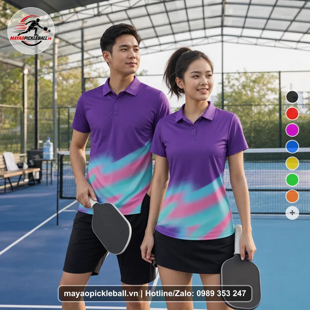 Bộ Quần Áo Pickleball X24-PB-212 Tím