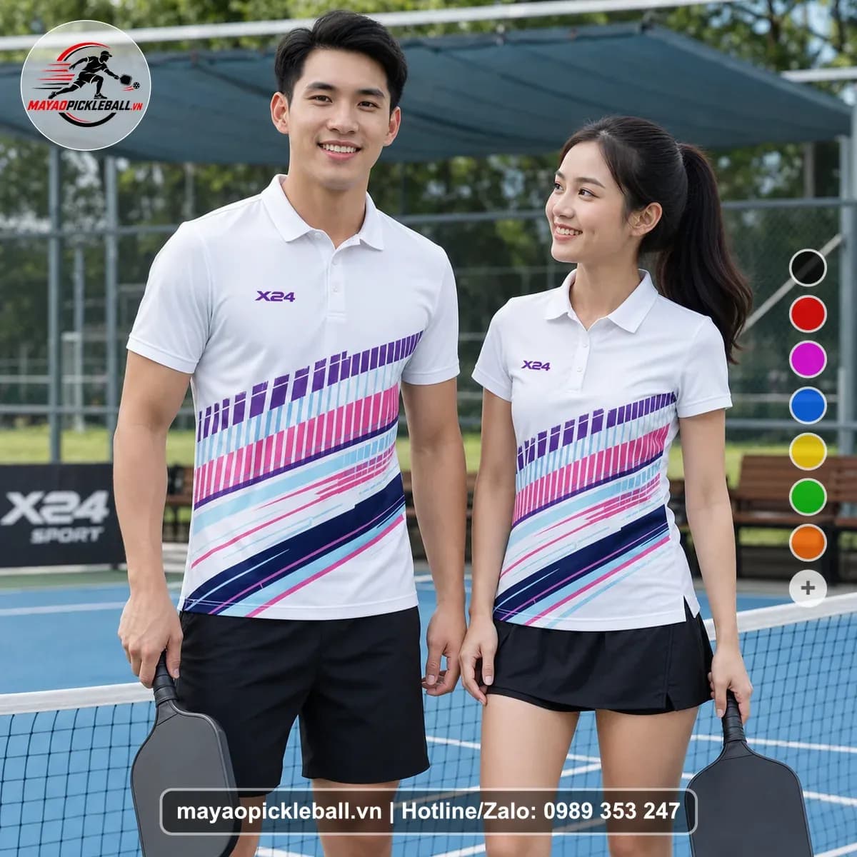 Bộ Quần Áo Pickleball X24-PB-224 Trắng