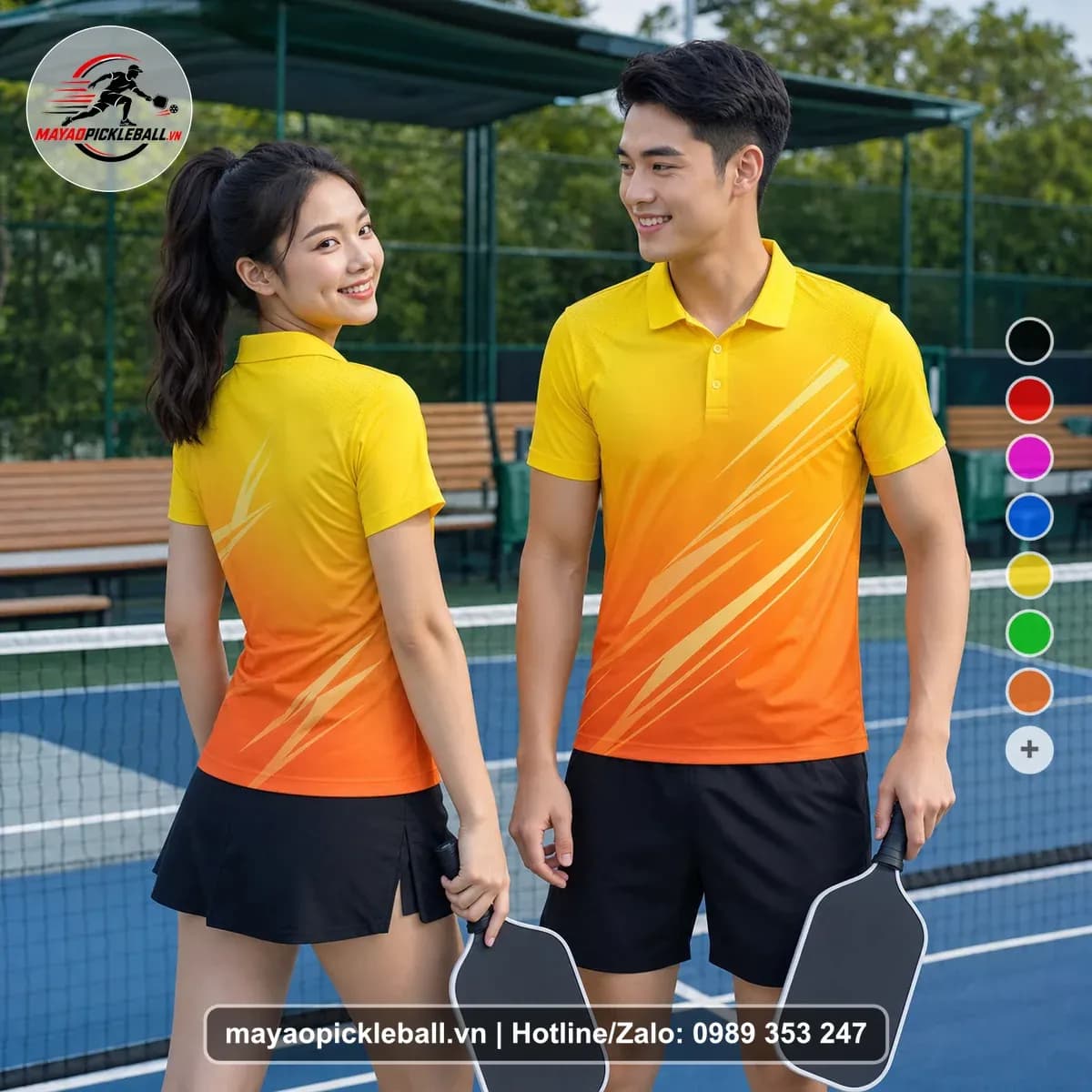 Bộ Quần Áo Pickleball X24-PB-227 Vàng